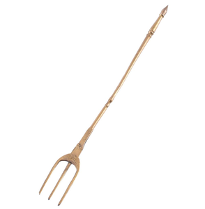 Fourchette à salade en laiton de haute qualité ensemble produit tendance indien poignée en laiton fourchette en acier couverts meilleur prix - Product Image 2