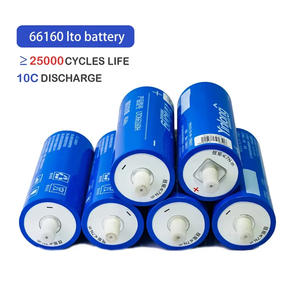 Цилиндрическая 2,3 литий-титанатная батарея Yinlong Lto 66160 v 30ah 35ah 40ah 45ah