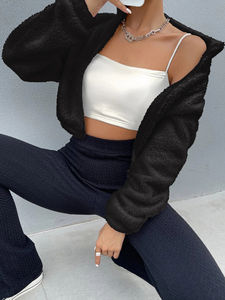 Sweat à capuche polaire Sherpa pour femmes pull à capuche avec personnalisation complète pour les femmes fabriqué au Pakistan - Product Image 3