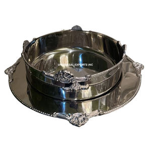 Nueva colección de cuencos de chocolate de acero con bordes de diseñador, mesa redonda decorativa, nuevo cuenco de chocolate de Metal elegante - Product Image 4