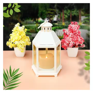 โคมไฟเทียนทำด้วยมือพร้อมยอดโลหะ2025เหมาะสำหรับตกแต่งบ้านสวนกลางแจ้งและการตกแต่งลานบ้านและการขายในระดับสูง - Product Image 1