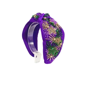 ที่คาดผมลูกปัดมาร์ดิกราส์แบบแฮนด์เมดมีสไตล์เป็นเอกลักษณ์และราคาไม่แพงสำหรับผู้หญิงที่ทันสมัย - Product Image 1