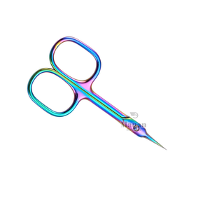 Ciseaux à cuticules droits et pointus en acier inoxydable portables, outil de soin des ongles de qualité supérieure - Product Image 2