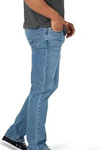 Latest Design Custom Logo Printed Slim Fit Straight Jeans Pant <b>for</b> Men / Wholesale Manufacturers Casual Design Men Denim Pant - Product Image 2