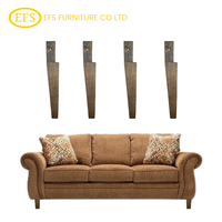 Canapé en bois d'hévéa massif de qualité supérieure Jambes de chaise Finition écologique Usine directe du Vietnam OEM & Service d'exportation disponible
