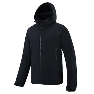 แจ็กเก็ตกันลมสำหรับกีฬากลางแจ้งของผู้ชายเสื้อกันลมขนาดพลัสไซส์ผ้าขนเป็ดออกแบบโลโก้ได้ตามต้องการ - Product Image 5