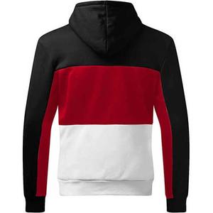 Venta al por mayor nuevo diseño personalizado pulóver en blanco casual básico 100% algodón de alta calidad hombres Sudadera con capucha y sudadera contraste bloque de color - Product Image 4