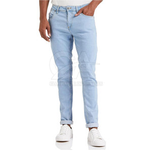 Pantalon en jean avec logo personnalisé à prix raisonnable pour hommes, tenue décontracté, pantalon en jean pour hommes de couleur personnalisée - Product Image 1