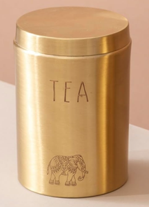 กระป๋องเก็บของทรงกระบอกทองเหลืองหรูหรา ปิดสนิท สำหรับเก็บเกลือ น้ำตาล เครื่องเทศ ขนาด 201-300 มล.  งานแฮนด์เมด ขัดเงา มีจำหน่าย - Product Image 2