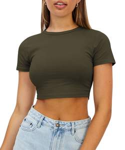 Camiseta Corta Deportiva para Mujer, para Gimnasio, Entrenamiento, Fitness, Yoga y Ropa Deportiva Ligera - Product Image 6