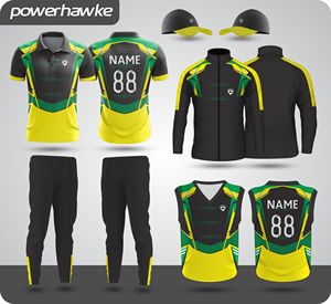 Best Quality Polyester <b>Fabric</b> Full Set Cricket Uniform with Customized Printed Design Team Name Logo Size Color for Adult Boys - Product Image 3