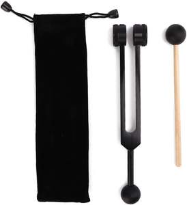 Debonairii Modèle Dii/875625 136.1Hz Coeur Chakra Diapason Ensemble Noir En Alliage D'aluminium Silicone Marteau Sac De Rangement Son Guérison - Product Image 1