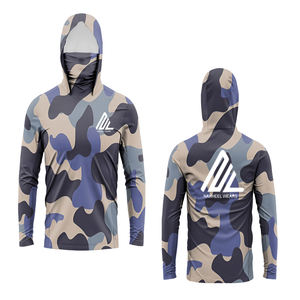 Camisa de Pesca Personalizada de Alto Rendimiento, Transpirable, con Capucha, Protección UV, Diseño de Camuflaje - Product Image 4