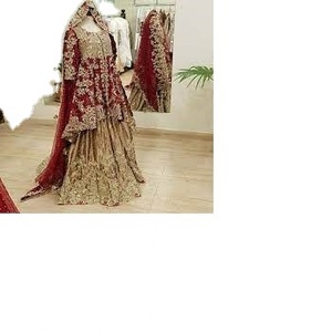Vêtements ethniques brodés du pakistan, Bollywood indien lourd, robe de soirée de mariage Anarkali, costume Salwar Kameez pour vêtements de fête - Product Image 2