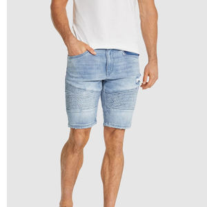 Nuevos Pantalones Cortos de Mezclilla para Hombre, Elegantes, Casuales, Personalizados, de Verano, de Alta Calidad, Cintura Media, Transpirables, de Secado Rápido, Ecológicos, de Color Sólido - Product Image 1