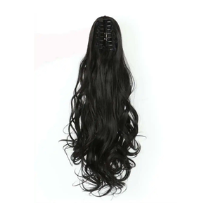 Professional Clucher Curly Indian Remy <b>Hair</b> Wrap Around <b>Ponytail</b> Extension Long Length Wholesale Supply for Best Price - Product Image 1
