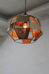 Lámpara colgante decorativa para el hogar, último diseño. Fabricante y exportador de color natural con revestimiento de laca. - Product Image 4