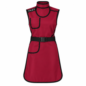 Tablier de protection complet OLEY rouge certifié CE contre les rayons X, enveloppant à 360 degrés, double face, pour la radiologie - Product Image 3
