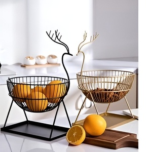 Bol rond élégant en treillis métallique en métal bols de rangement faits à la main bol décoratif pour le stockage et la lessive - Product Image 5