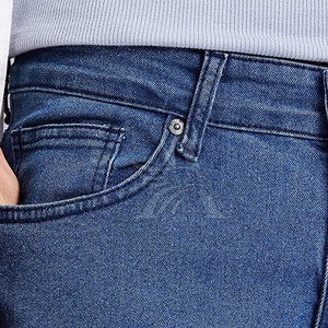 Pantalon en jean de qualité supérieure au design simple, basique pour le bureau et le style décontracté - Product Image 4
