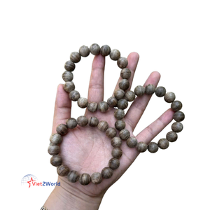 Vente en gros d'accessoires en bois d'agar de style vintage du Vietnam Bracelet en bois de taille personnalisée Perles Bracelets à maillons de chaîne de mode chauds - Product Image 4