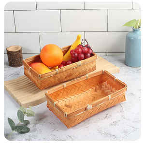Best Choice Vietnamese Natural Colorful Bamboo <b>Fruit</b> Baskets Simple Style Decorative Kitchen Gifts Made in Vietnam - Product Image 3