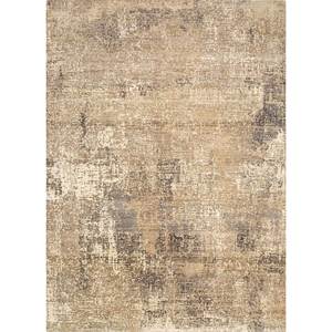 พรมขนสัตว์ถักมือสีเบจน้ำตาล Uvenuti รุ่น AKWL-13025 (Cs-01) พรมห้องนั่งเล่นลายเรขาคณิตสำหรับวัยรุ่น พรมปูพื้นทางเดินในบ้าน รูปทรงสี่เหลี่ยมผืนผ้า - Product Image 1