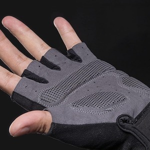 Gants de cyclisme d'hiver durables et légers avec protection de la paume des demi-doigts Gants rembourrés résistants aux chocs - Product Image 2