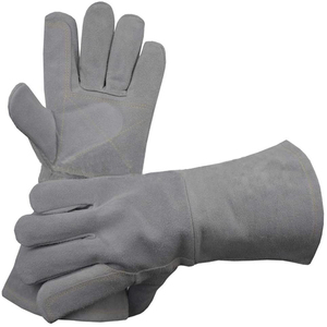 ถุงมือหนังกันความร้อนและกันไฟถุงมือหุ้มฉนวนแขนยาวถุงมือเชื่อม - Product Image 6