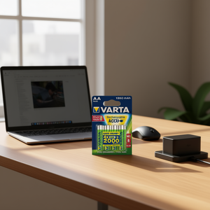 4 Pilas Recargables AA de 1350mAh con Cable, Baterías Digitales RECHARGE ACCU POWER 056746101404 - Product Image 3