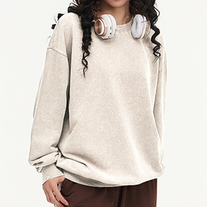 2025 produit incroyable décontracté Streetwear goutte épaule chiffres respirant écologique sweats à capuche tricoté sweat pour les femmes - Product Image 6