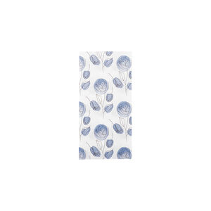 White 48x48cm Cot <b>Blue</b> Print Napkins Fold 1/8 Air Soft Dry-<b>Tissue</b> 360pcs B2B - Product Image 1