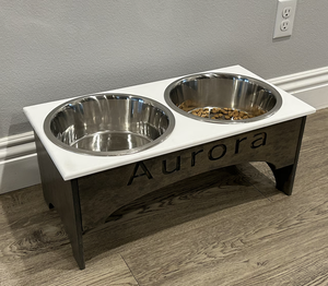 Hot Selling Wooden Pets Elevated Dog <b>Bowl</b> Stand for Small Dogs and <b>Cats</b> Pet Feeder - Product Image 5