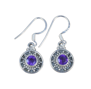 Trending Design <b>Earrings</b> Amethyst Gemstone 925 Solid <b>Sterling</b> <b>Silver</b> <b>Earring</b> for <b>Women</b> Girls Dangle <b>Earrings</b> <b>Silver</b> Jewellery - Product Image 1