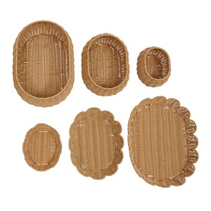 Ensemble de 3 paniers ovales en rotin avec couvercles à clapet, paniers de rangement faits à la main, vente en gros, écologiques, fabriqués au Vietnam - Product Image 3