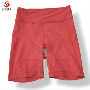 Ropa deportiva para mujer, pantalones cortos de cintura sólida con Logo teñido anudado sin costuras, elásticos, transpirables, de secado rápido, para entrenamiento - Product Image 1