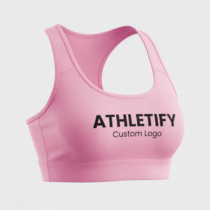 Women's High Support <b>Racerback</b> <b>Sports</b> <b>Bra</b> for Yoga Running Gym Comfortable Full Coverage Breathable Moisture Wicking Activewear. - Product Image 1