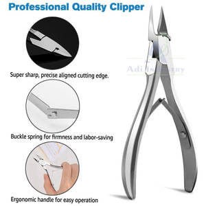 Coupe-ongles incurvé en acier inoxydable avec large ouverture de mâchoire Outils professionnels de soin des ongles durables et réutilisables Meilleures ventes - Product Image 2