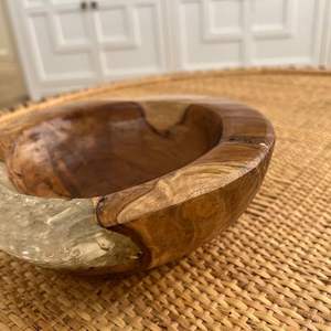 Vajilla de mesa resina/ensaladera de madera nuevo diseño cuenco para servir hecho a mano hogar/jardín vajilla cuenco personalización Mesa - Product Image 3