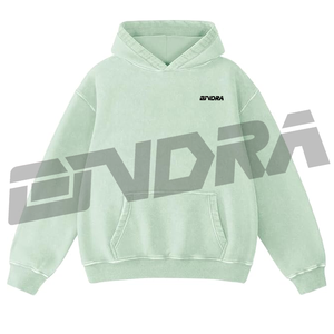 Sudadera Extra Grande Transpirable Color Verde Hinojo, Estilo Urbano Moderno para Uso Diario Informal, Tejido Suave y Fresco, Corte Holgado, Estilo Hype - Product Image 1