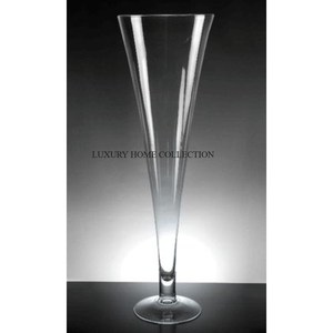 Diseño Simple estándar negro pulido boda decoración flor trompeta tamaño personalizado MESA CENTRO DE MESA floreros - Product Image 3