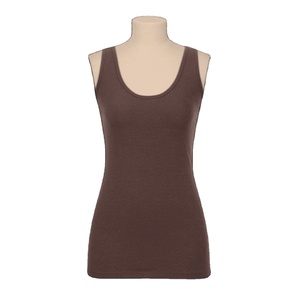 เสื้อกล้ามเปิดไหล่คอลึกสำหรับผู้หญิงเสื้อกล้ามเดินกลางแจ้งโลโก้ออกแบบได้เองฤดูร้อน - Product Image 3