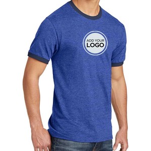 Venta al por mayor Your Own Ringer T Shirts Cotton T-Men's Short Sleeve Solid Wholesale T Shirt - Product Image 3