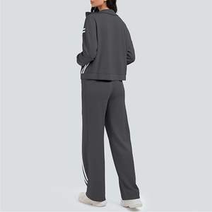 Chándal de Invierno para Mujer de Primera Calidad, con Capucha, Color Sólido, Impresión de Logotipo Personalizada, Ligero, Transpirable, de Secado Rápido y Sensación Cómoda - Product Image 2