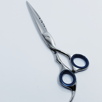 Ciseaux de barbier professionnels de haute qualité, finition polie en acier à haute teneur en carbone, emballage personnalisé, logo personnalisé, sur mesure