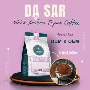Vietnam Medium Roast Bitter Ground Coffee 250g Arabica Blend Premium Citrus Sealed Zip <b>Bag</b> Pour Over Wholesale Supply OEM/ODM - Product Image 1