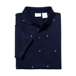 Camisa informal de manga corta con solapa de alta calidad para hombre, se puede personalizar con cuentas de algodón, seda helada, secado rápido, 200g, Polo - Product Image 3