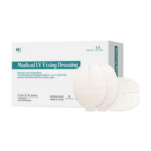 Venta al por mayor de película transparente de PU vendaje para heridas permeable I.V. Vendaje de fijación de cánula - Product Image 5
