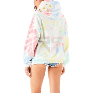 Top venta nueva llegada Pakistán fabricado por encargo invierno 100% algodón elegante pulóver Tie Dye mujeres sudaderas con capucha - Product Image 2
