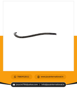 Bandas de navegación ecuestres negras de alta calidad OEM, accesorios de equitación de cuero de onda fina a precio de fábrica - Product Image 4